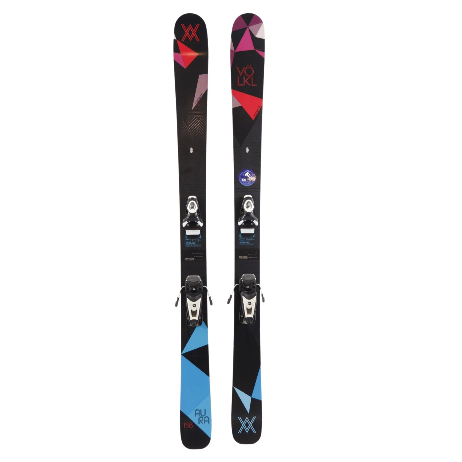 156cm Volkl Aura + Rossignol Jr Bindings- 2015- USED 1 156cm Volkl Aura + Rossignol Jr Bindings- 2015- USED
