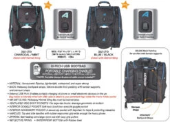Athalon LTD Deluxe Everything USB Ski Boot Bag -Ski Shop 332ATHLTDBB