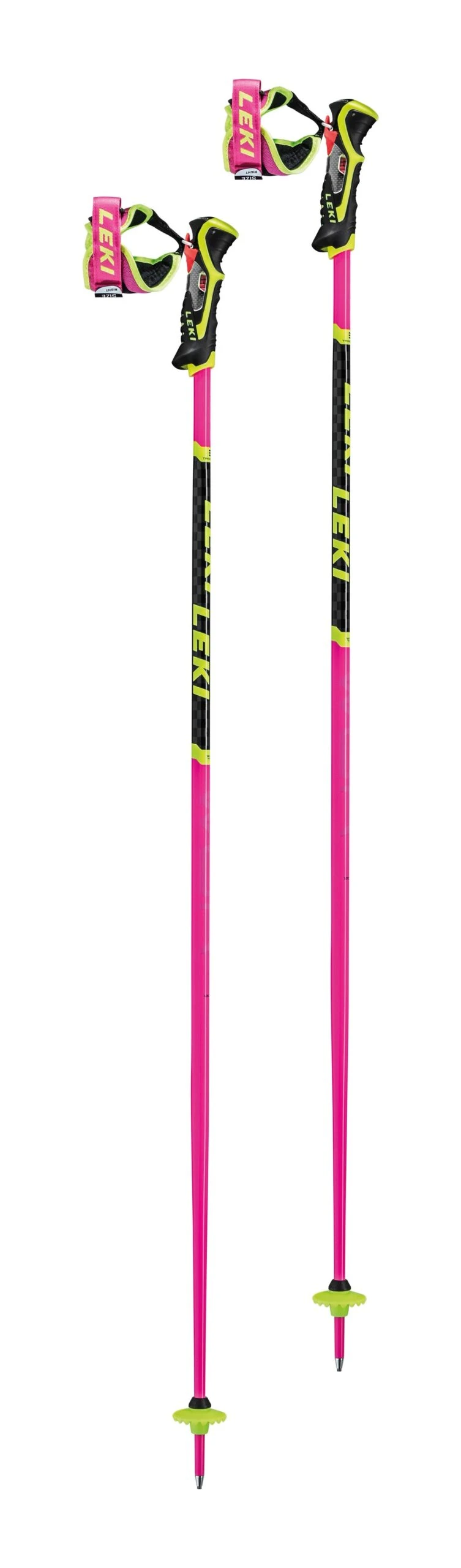 Leki WCR TBS SL 3D Aluiminum Alpine Ski Race Poles | Pink 1 Leki WCR TBS SL 3D Aluiminum Alpine Ski Race Poles | Pink