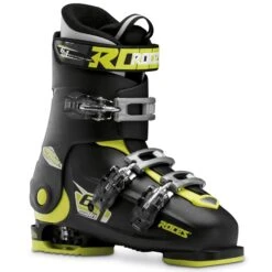 Roces IDEA Free Adjustable Youth Ski Boots | Size 22.5 - 25.5 MP -Ski Shop RocesIDEAFree22.5 25.5BlackLimeGreen