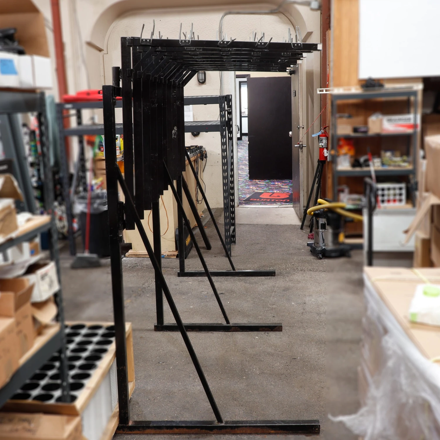 Backshop Hanging Ski Storage Solution Rack - 100 Ski Capacity - USED 1 Backshop Hanging Ski Storage Solution Rack - 100 Ski Capacity - USED