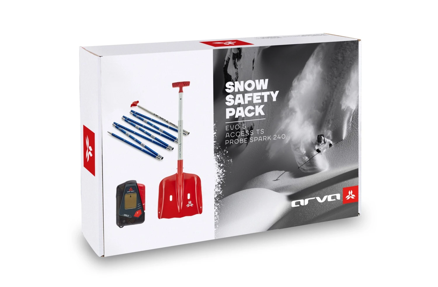 Arva Evo5 Safety Pack - Beacon, Shovel, & Probe 1 Arva Evo5 Safety Pack - Beacon, Shovel, & Probe
