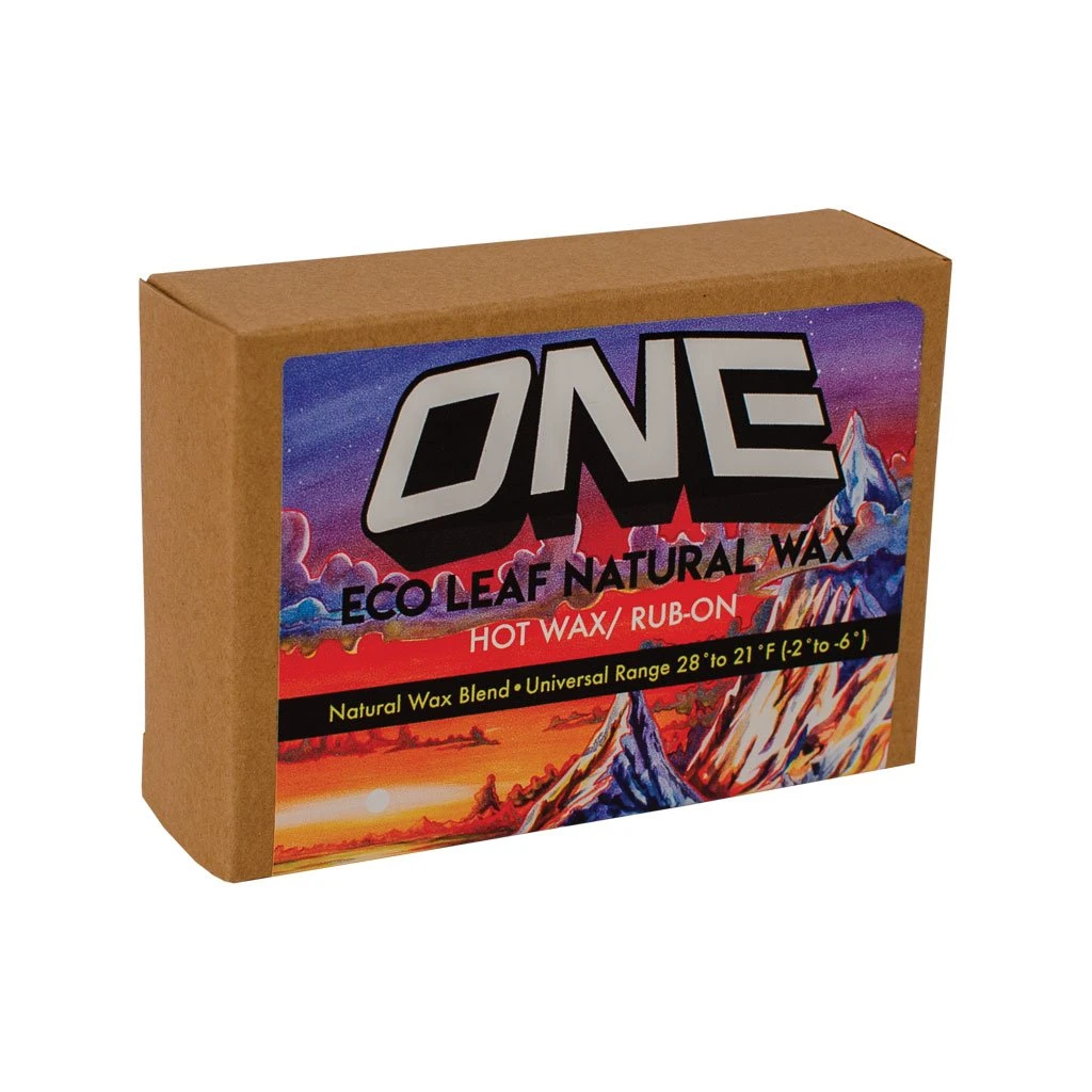 One MFG Eco Leaf Natural Ski And Snowboard Wax Universal 100g 1 One MFG Eco Leaf Natural Ski And Snowboard Wax Universal 100g